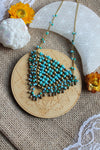 Collier ethnique, perles de rocaille et perles de verre