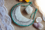 Collier artisanat indien , imitation turquoise