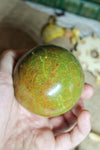 Sphère en Opale verte+ Support OFFERT
