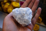 Gros bloc de Calcite Brute Bleue